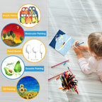 ESRICH Mini Canvases for Painting, 5x5In Canvas in Bulk 18Pack, 2/5In Profile Small Square Canvas, Blank Canvases are Great for School Projects and Kids Birthday Parties, Home Decor Project.