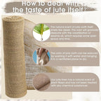 Burlap Fabric - Garden Burlap Fabric Roll Natural Jute Outdoor Fabric Burlap Weed Barrier Trees Trunk Wrap for Crafts Farmhouse Gardening Table Decor for Crafts (19.7" x 5 Feet)