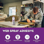 AK Trading Professional Quality General Multipurpose Spray Adhesive, 12-Ounce for Acoustic Panels & Craft Upholstery Foam Adhesive & Fabric Glue - 12 Pack