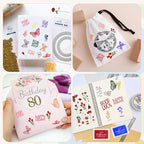 HAFFUZI Washable Stamp Pads for Kids, Ink Pads for Rubber Stamps, 8 Color Non-Toxic Craft Ink for Paper Fabric Wood, Journaling Scrapbooking Handprint Art