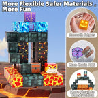 Magnetic Blocks,100PCS Magnetic Building Blocks,Magnet Blocks Build 3D World Stacking Toys,STEM Sensory Educational Toys Gifts Set for Kids Toddlers Boys 3 4 5 6 7 8 9+ Year Old