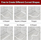 uxcell 236 Inch Flexible Quarter Round Molding Silicone Peel and Stick Trim Self Adhesive Shower Water Barrier for Corner Decor Bathroom Kitchen, White