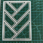 Cutting Dies Metal Stencils Scrapbooking Tools Flowers Lace Frame DIY Embossing Template for Paper Card Making Album Arts Crafts Supplies (Rectangle Grid-14x10cm)