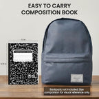 Marble Composition Notebook, 5-Pack Bulk Composition Notebooks Wide Ruled, 100 Sheets (200 Pages) 7-1/2" x 9-3/4" Marble Notebooks Wide Ruled, Classroom Must Haves-School Supplies College.