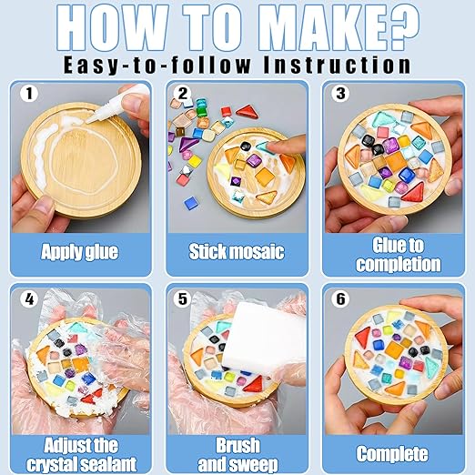Mosaic Crystal Grout – Ultimate Grouting Solution & DIY Craft Essential for Mosaic Tile Projects, Handmade Art, & Home Decor (4.5oz)