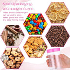 SATINIOR 12 Pack 10 oz Plastic Container Jars with Lids Round Clear Travel Cosmetic Container Slime Jars for Toiletries, Lotion, Cream, Ointments, Makeup, Rhinestone, Samples, Kitchen Storage(Pink)
