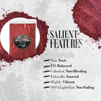 Wine Red Mica Powder for Epoxy Resin 100g / 3.5oz. Sealed Bag- TECHAROOZ 2 Tone Resin Dye Color Pigment Powder for Lip Gloss, Nails, Colorant for Slime Bath Bombs Soap Making & Polymer Clay