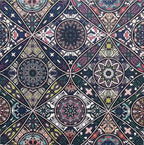 Groovy Boho Tribal Scrapbook Pad – 24 Bohemian Sheets for Scrapbooking, Junk Journals, Collage, Decoupage, Card Making & Mixed Media, 6x6 Single-Sided Craft Paper