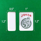Smartxchoices 166 Tiles Mah Jongg Set American Mahjong, 4 All-in-One Mahjong Racks with Pushers, Mahjongg Game with Soft Velour Blue Bag, Western Mah Jongg Tiles