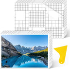 100 Pack Matte Self Adhesive Laminating Sheets, Clear Laminating Sheets Holographic Sticker Paper Clear Vinyl, Matte Finish Self Sealing Lamination Sheet, with Scraper, 8.38" x 11.8"