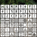 Viking Stencils for Painting 3inch Reusable Runes Stencil Celtic Template Stencils for Crafts Paint Stencils for Painting on Wood Wall Card Fabrics