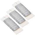 Hapeper 22 Gauge Floral Flexible Wire for Christmas Wreath Tree, Flower Arrangements, 3 Pack 114 Yards (Silver)