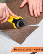 Density-upgraded 18"x12" Self Healing Cutting Mat, Idemeet Rotary Sewing Mat for Crafts, 5-Ply Blade Table Protector Cut Board for Fabric Leather Cutting Quilting Modeling Hobby Project, A3, Gray