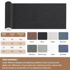 Fabric Repair Patch, 17X79 Inch Large Repair Tape, Self-Adhesive Patches for Furniture, Sofa, Car Interior, Shoes, Hand Bag, Clothing (Dark Grey, 17X79 Inch)