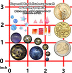 Cabochon Gemstone Silicone Mold for Fondant Cake Decoration, Polymer Clay Craft, UV Resin Epoxy Casting, Jewelry Making Shapes of Dome Circle Star Triangle Square Rectangle Bar 31-Cavity