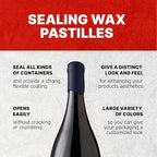 Blended Waxes, Inc. Bottle Sealing Wax, Pastille Wax Seal Beads For Wine, Beer, and Liquor Bottle Sealing, Seals Between 25-30 Bottles, 1 lb, Navy Blue