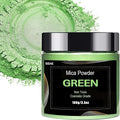 Green Mica Powder Pigment (100g) -Cosmetic Grade Metallic Mica Powder for Epoxy Resin, Lip Gloss, Soap,Candle Making, Bath Bombs,Tumblers, Jewelry, Dyes, and DIY Crafting Projects(Green, 3.5oz)