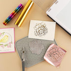 5PCS Toner Reactive Foil,Reactive Foil Transfer Foil Paper for Laminator,Hot Stamping Foil Paper by Laser Printer and Laminator for Scrapbooking Craft Cardmaking DIY Album Cardstock 5mx19.3cm
