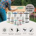 Chalky Chicks All-in-One Chalk Paint for Furniture or Cabinet - 4 Fl Oz - Matte Finish Wolf Gray (Gray/Beige) for Metal, Wood Furniture Paint - No Sanding All-in-One for Home Decor & Crafts, USA Made