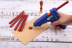 Yoption 15 Pieces Glue Gun Sealing Wax Sticks for Wax Seal Stamp, Great for Wedding Invitations, Envelopes, Cards, Christmas Gift Ideas, Wine Packages (Wine Red)