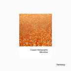 Hemway Polyurethane & Epoxy Resin Glitter 100g / 3.5oz Metallic Crystal Flake Additive for Flooring Jewelry Tumblers Glass Pigment - Microfine (1/256" 0.004" 0.1mm) - Copper Holographic