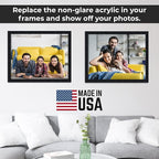 Non-Glare Acrylic Replacement for 4x8 Picture Frame, Replacement Plexiglass for 4x8 Photo Frame, UV-Resistant Non-Glare Acrylic Cover Sheet