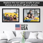 Non-Glare Acrylic Replacement for 6x8.25 Picture Frame, Replacement Plexiglass for 6x8.25 Photo Frame, UV-Resistant Non-Glare Acrylic Cover Sheet
