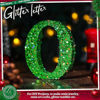 LEOBRO Green Glitter, 160g/5.64oz Holographic Chunky Glitter for Crafts, Resin, Nail Body, Tumblers, Party Decorations