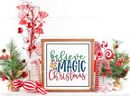 JAJADO Christmas Silk Screen Stencils Reusable Adhesive Stencils Winter Christmas Silk Sceen Transfers Santa Sacks DIY Xmas Gift for Office, School, Bakery, Coffee Bar, Christmas Home Decor Ornaments