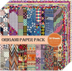 Origami Paper Kit Dobule Sided 100 Sheets 100 Colors 6 Inch Japanese Chiyo Square Easy Fold Arts Crafts DIY Handwork Origami Papers Beginner Cloth Rock Color