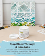 The Crafter's Workshop White Gesso Primer for Acrylic Painting -Boutique Quality, 8 oz Jar