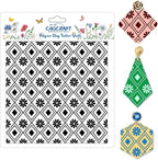 CHGCRAFT Plaid Pattern Polymer Clay Texture Sheets Rhombus Style Silicone Texture Stamp Clay Texture Mat Modeling Pattern Pad Sheets for Jewelry and Earrings Tools, 5.5x5.5 inch