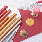 Pine Green Wax Seal Sticks, 30pcs Sealing Wax Sticks, HOSEALING Glue Gun Wax Seal Sticks for Wax Seal Stamp, Premium Sealing Wax for Wedding Invitations, Letter, Envelope (Mini Size)