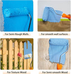 50 Pieces Paint Roller Cover, 6 inch Microfiber Roller Covers, Washable Covers for Roller Frame, House Painting Supplies, Naps for Paint Roller Brush for Painting Walls Ceilings