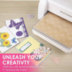 Manual Die Cutting Machine and Embossing Machine, 9'' Opening Size for Cardmaking, Scrapbooking, and DIY Crafts – Foldable Complete Set with A4 Die Cuts, Embossing Folders, and Plates(Pink)