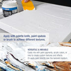 U.S. Art Supply Acrylic Modeling Paste - 16.9oz (500ml) Lightweight, Flexible, Mixable, Sandable, and Archival-Safe