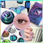 Matio Chameleon Mica Powder, 10 * 5g White Chrome Powder, Pearlescent Effect Color Shift Pigment, Mica Powder Set for Epoxy Resin, Soap Candle Dye, Nail Art, Makeup, Bath Bombs,Painting,Slime Pigment