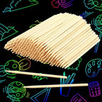 180 pcs Heavy Duty Scratch Art Tools,5.5 in Craft Sticks,Wooden Stylus for Scratch Art,Wooden Sticks for Crafts Bamboo Stylus, DIY Creative Draw Sticks for Teens and Teacher