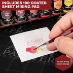 The Army Painter, Paint Station, Storage for 50 Warpaints Fanatic, Speedpaint & Warpaints Air Acrylic Paints, incl. Storage for Brushes and 100 sheets - Rack for Miniature Painting