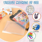 Vollence Gel Printing Plate - 5” X 7”Reusable Gel Monoprinting Plate for Press Art, Printmaking Supplies for Scrapbooking, Card Making, Arts and Crafts,Journaling,Collage