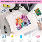 Hayes 110 Sheets Sublimation Paper 8.5x11 Inch Letter Size | 120gsm Heat Transfer Paper for Inkjet Printers | Use on Mugs, T-Shirts, Light Fabrics | Compatible With Sublimation Printers
