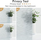 Haton Window Privacy Film, Frosted Glass Static Cling Sun Heat Blocking Window Clings, Frosting Opaque Coverings, Vinyl Removable Stickers Tint for Home Door Office, Non Adhesive 29.5" x 118.1"