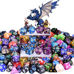 DND RPG Dice Sets 30 x 7 Polyhedral Dice (210pcs) for Dungeons and Dragons Tabletop Role Playing Adventure Games, with a Large Drawstring Bag