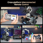 Yahboom Robot Large AI Model ROS2 Programming Python,Lidar SLAM,3D Map Navigation,AI Vision, 6DOF Robotic Arm Voice Control,Intelligent Classification, with Jetson Nano 4GB