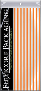 Flexicore Packaging Orange Pin Stripe Print Gift Wrap Tissue Paper Size: 15 Inch X 20 Inch | Count: 100 Sheets | Color: Orange Pin Stripe