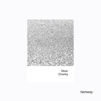 Hemway Polyurethane & Epoxy Resin Glitter 100g / 3.5oz Metallic Crystal Flake Additive for Flooring Jewelry Tumblers Glass Pigment - Chunky (1/40" 0.025" 0.6mm) - Silver