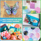 Mica Powder,7.05OZ（200g）,Crystal Violet Pearl Mica Powder Pigment for Epoxy Resin，Lip Gloss，Car Paint，Dye，Soap Making，Nail Polish,Epoxy Resin,Candle Making,Bath Bombs