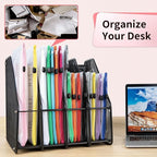 Umriox Zipper Pouch, 16.9x12.4 in (12 Colors, 12 Packs), Extra Large Mesh Bags, Waterproof Zipper Pouches for Office Supplies, Puzzles, Board Game Storage & Cross Stitch Projects
