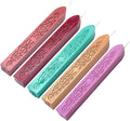 Wax Seal Sticks, Yoption 5 Pcs Totem Fire Manuscript Sealing Seal Wax Sticks with Wicks Multi-Color Cord Wick Sealing Wax for Postage Letter Retro Vintage Wax Seal Stamp (Five Mix Color)