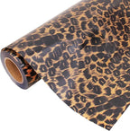 3 Yard x 20" Wide Roll Threadart Metallic Foil Leopard Heat Transfer Vinyl Film | Compatible with Venture Explore and Maker, Silhouette Cameo, & Large Format Cutters